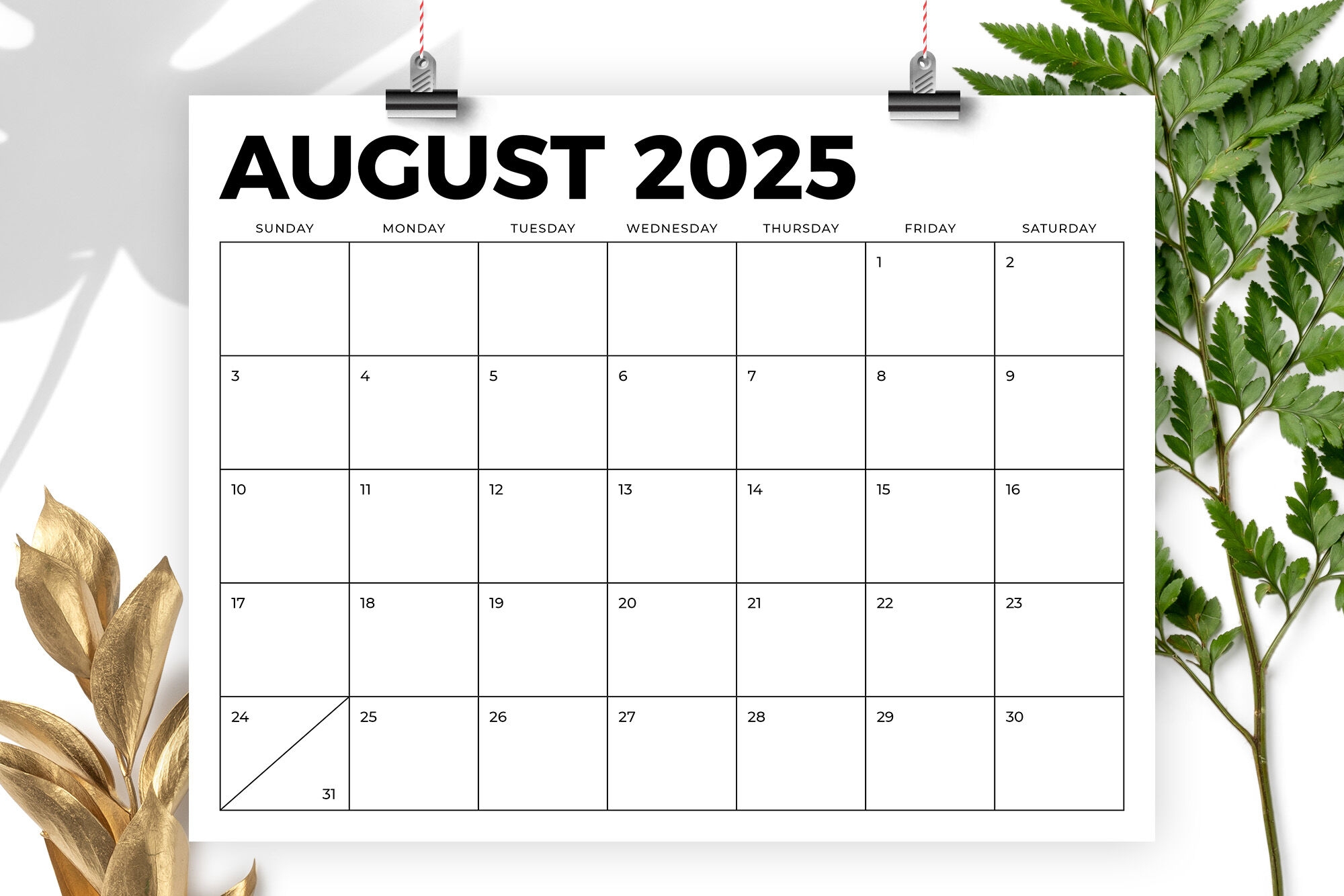 2025 8 5 X 11 Inch Calendar Template By Running With Foxes TheHungryJPEG