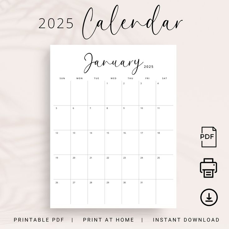 Free Printable 2025 Monthly Calendar Monday To Sunday