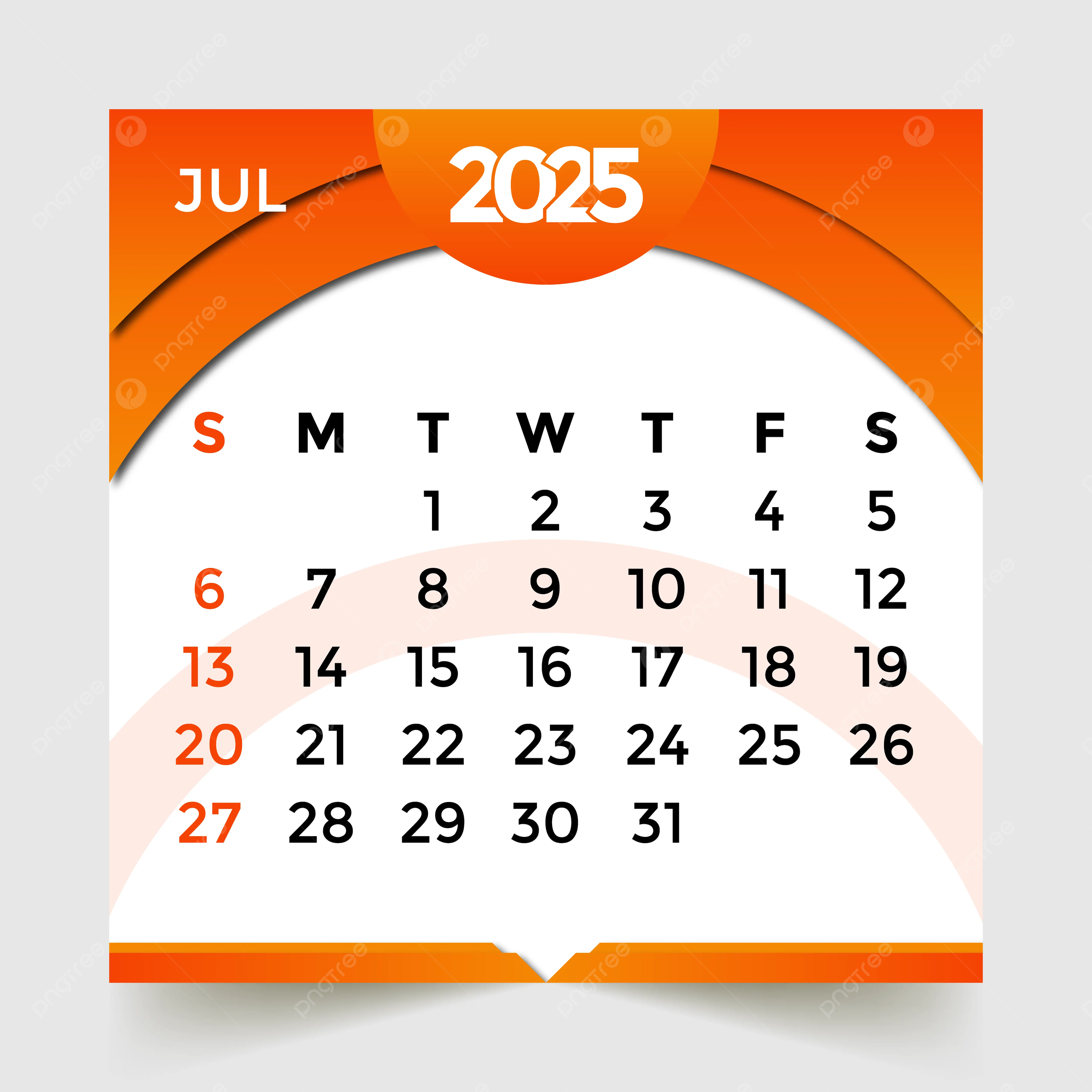 July Di Calendar 2025