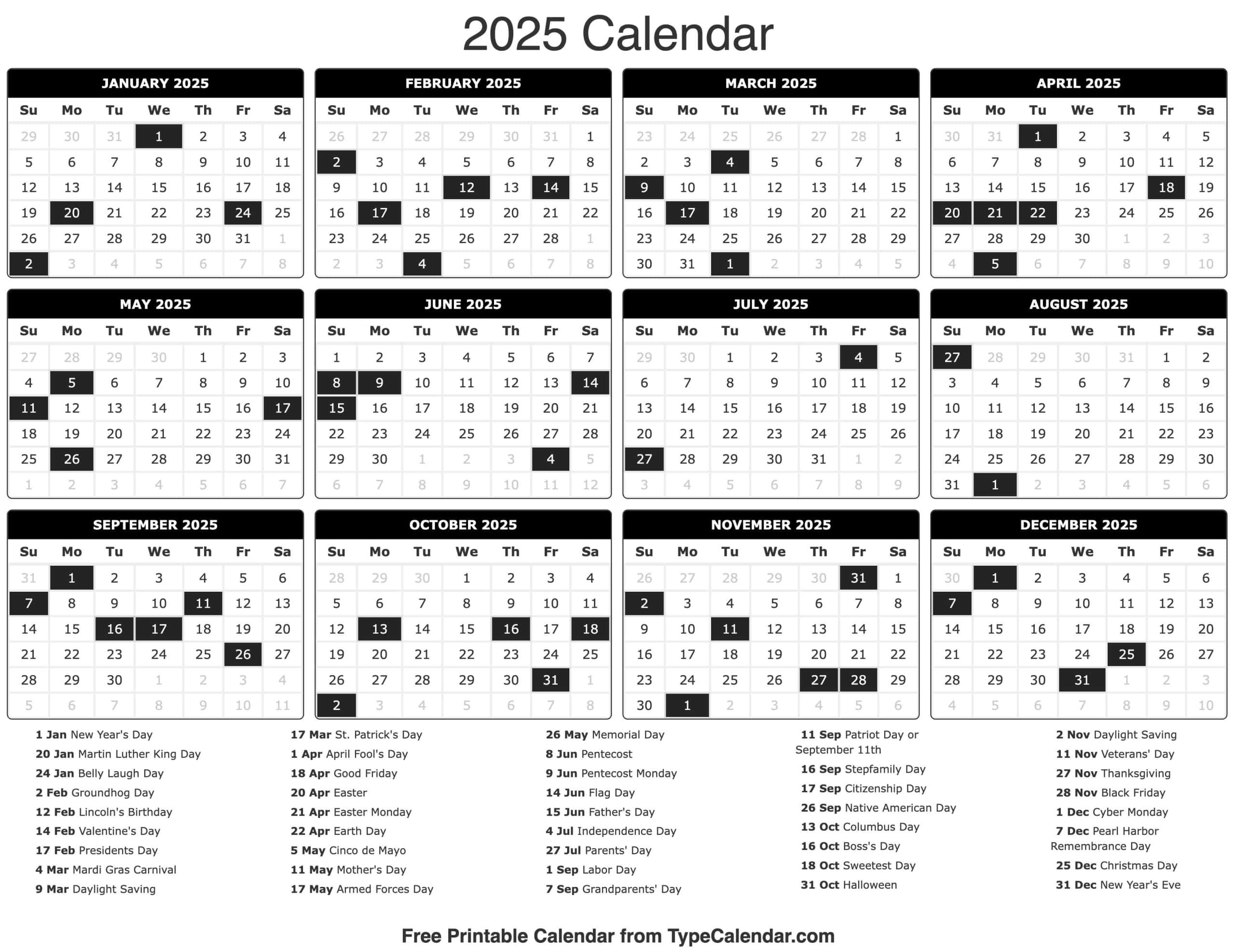 Free Printable Baseball Calendar 2025