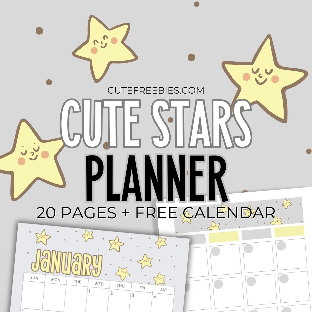 Free Printable Calendar 2025 Monday Star