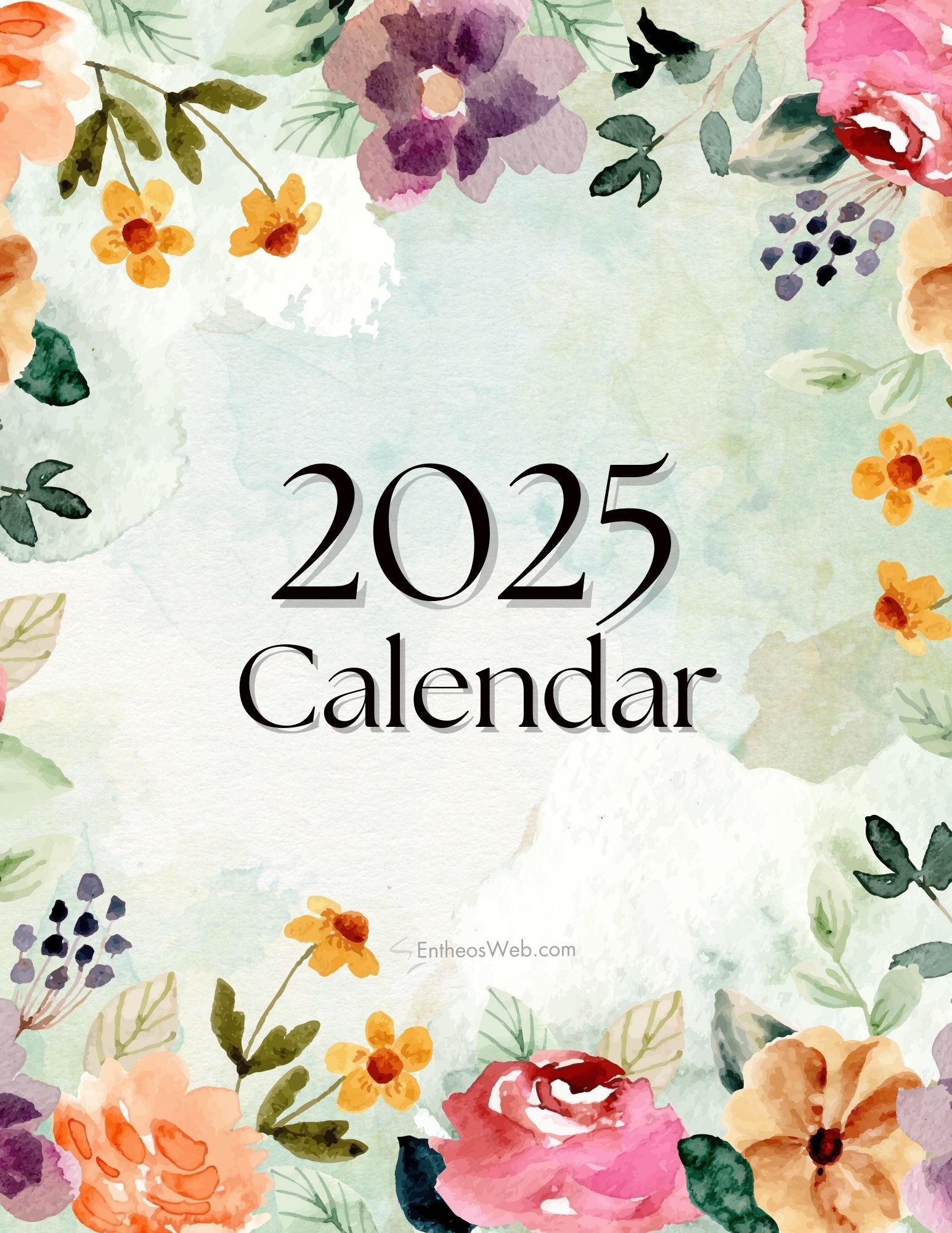 Free Printable Calendar 2025 By Month