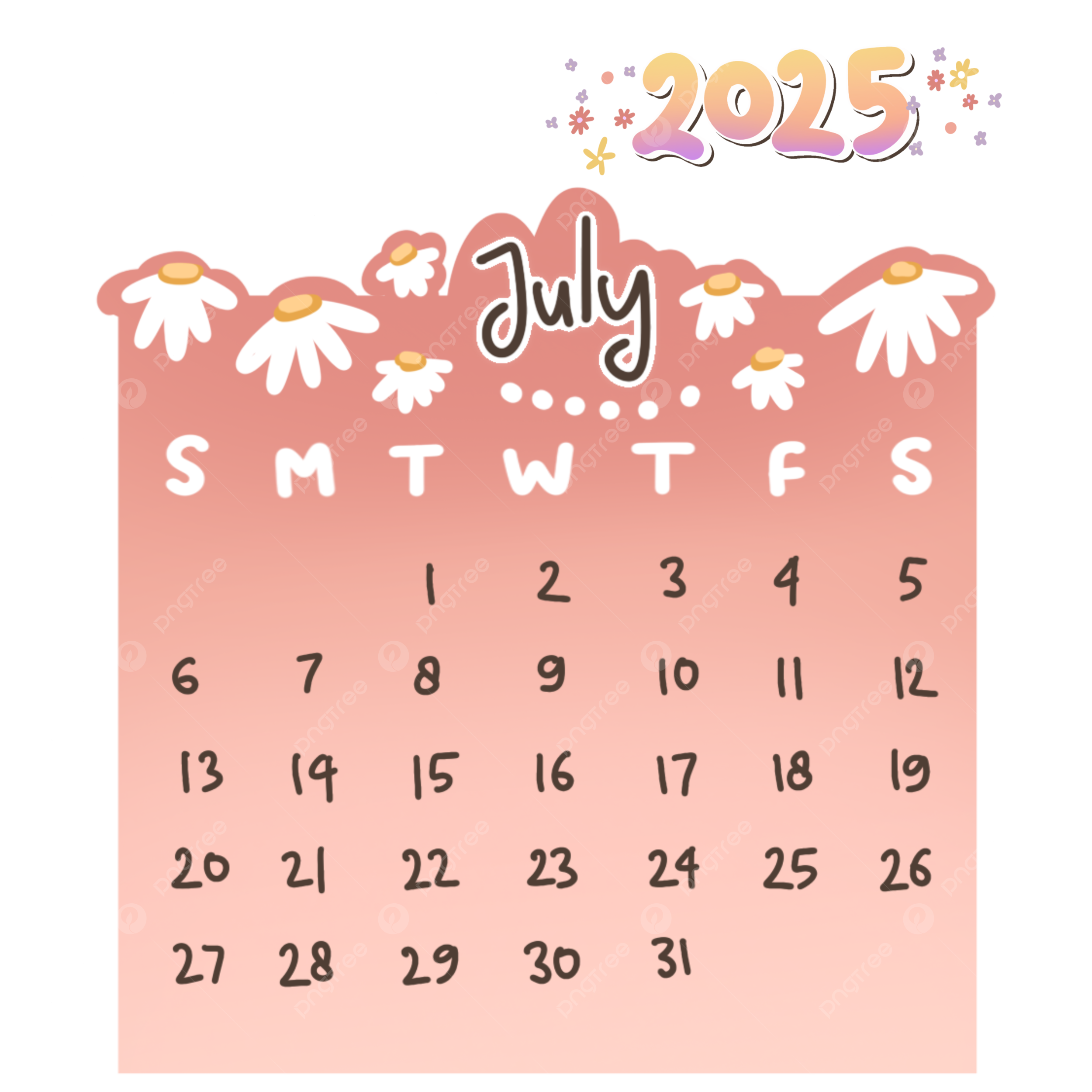 July Calendar 2025 Design