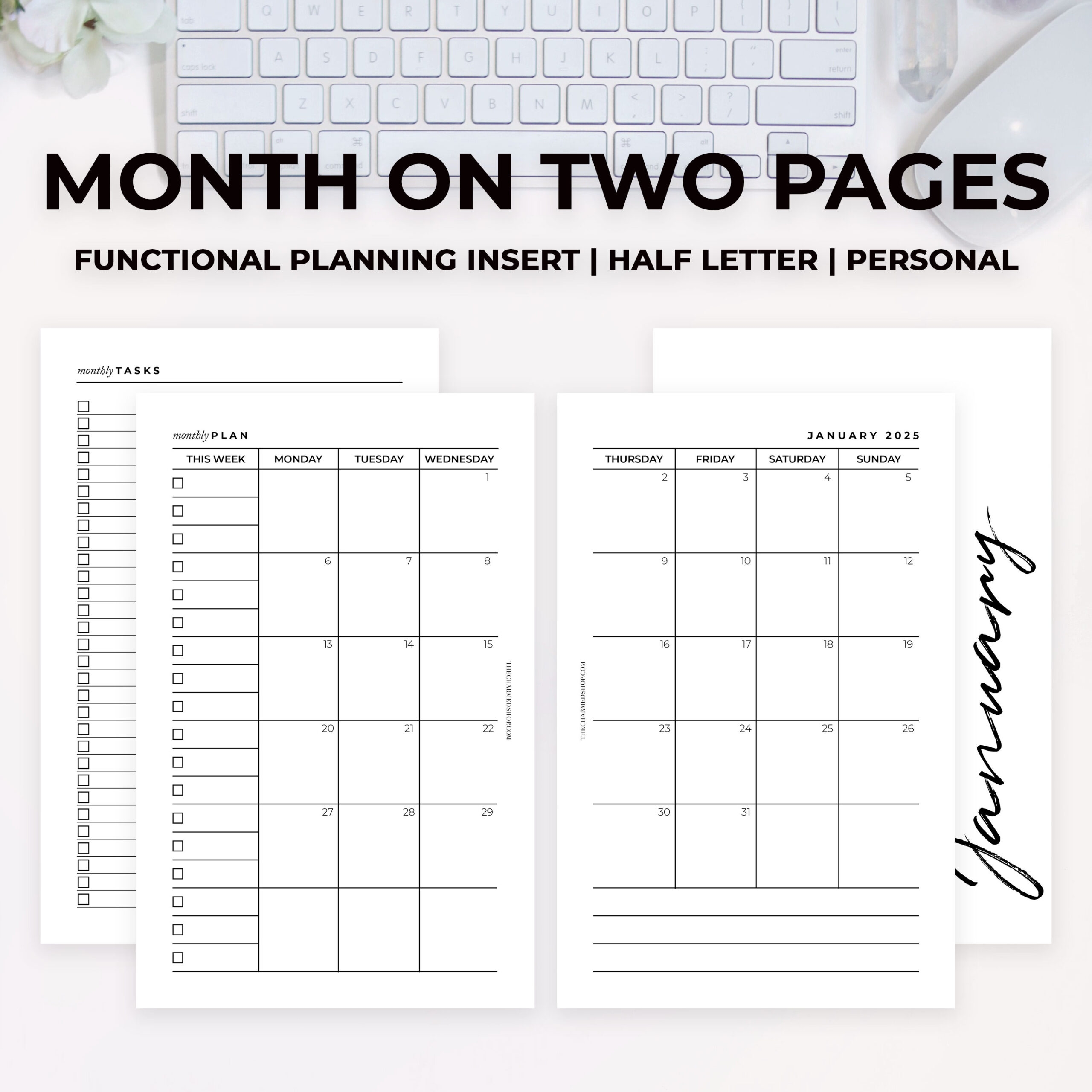 Free Printable 2 Month Per Page Calendar 2025