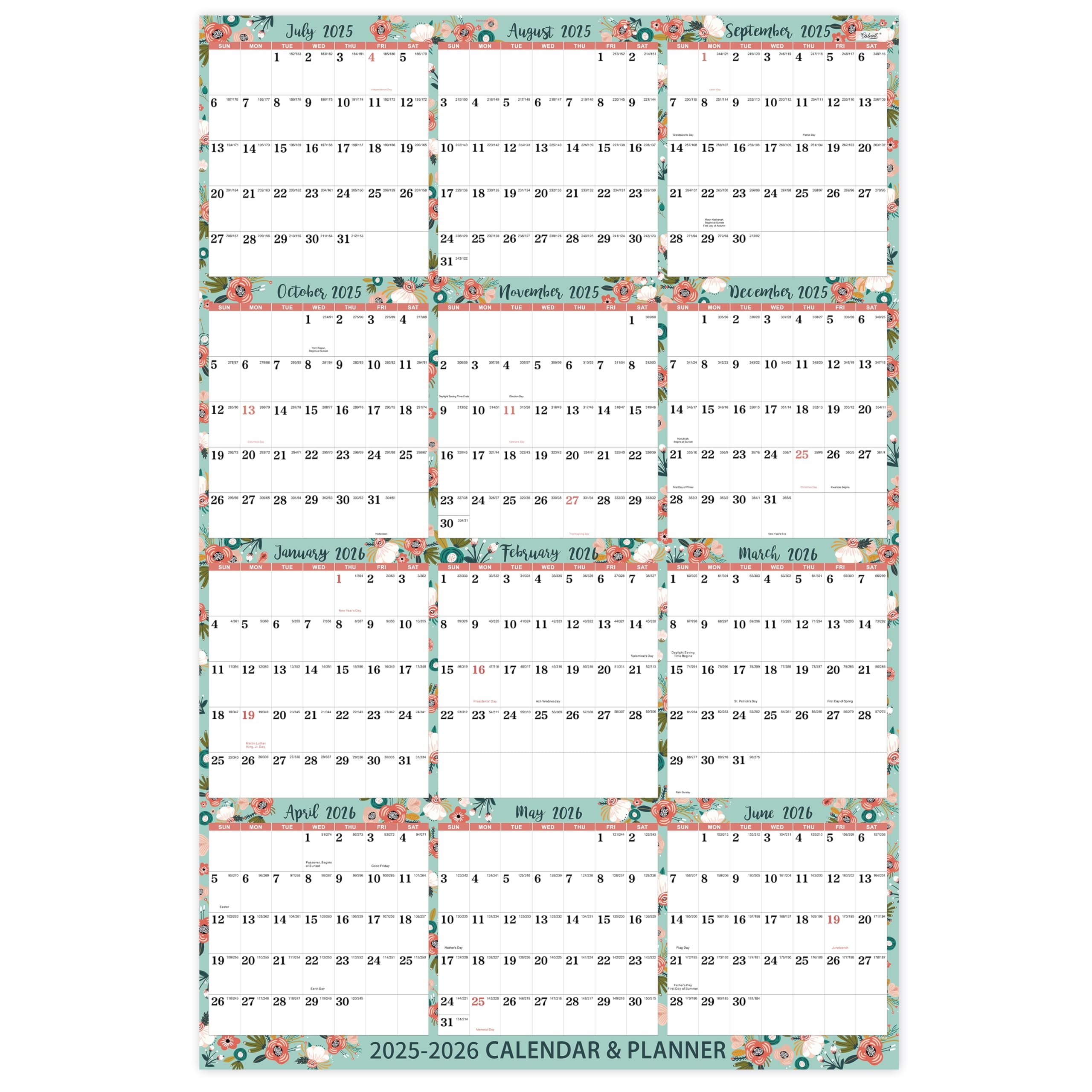 Calendar July 2025 Through June 2025