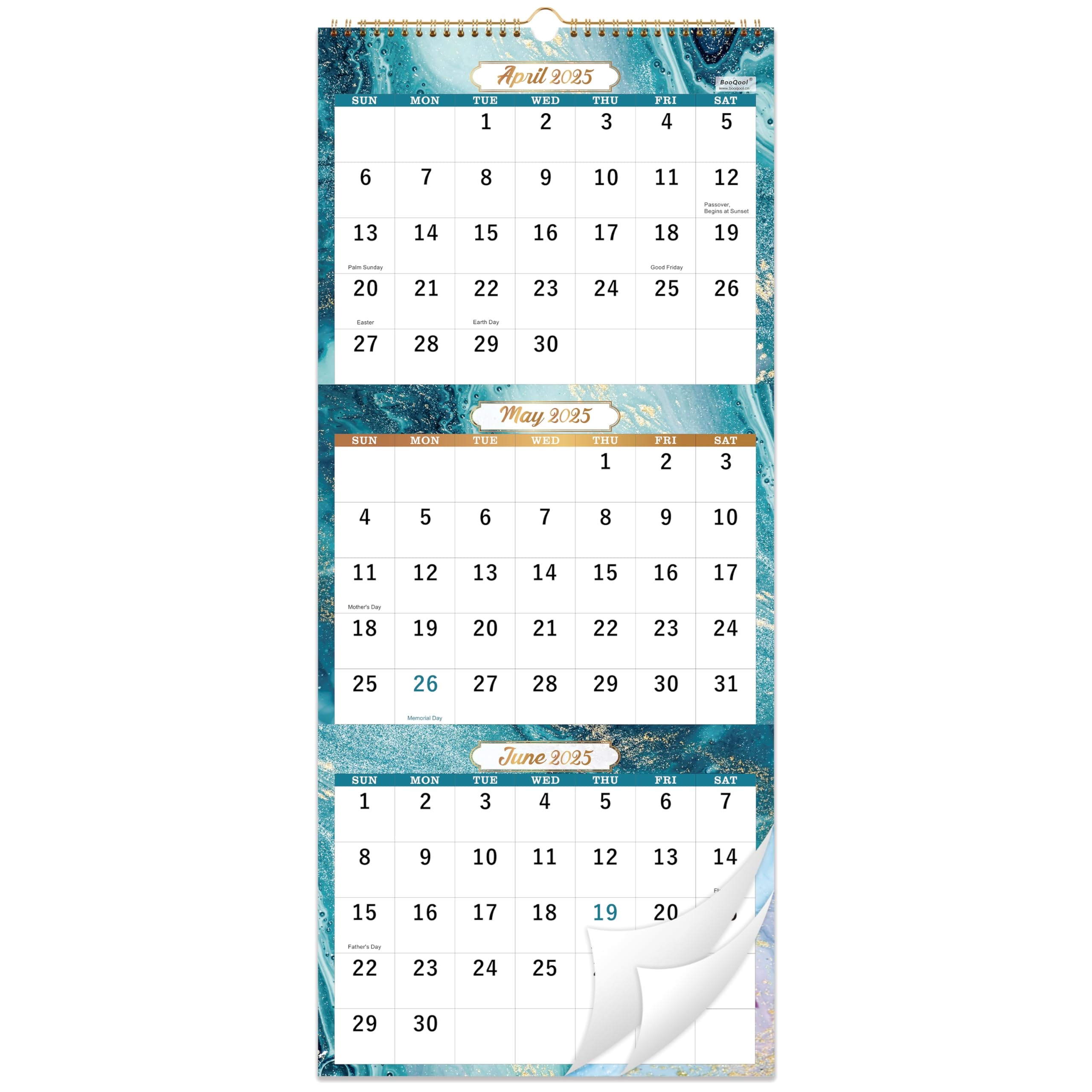 3 Month Calendar 2025 Printable