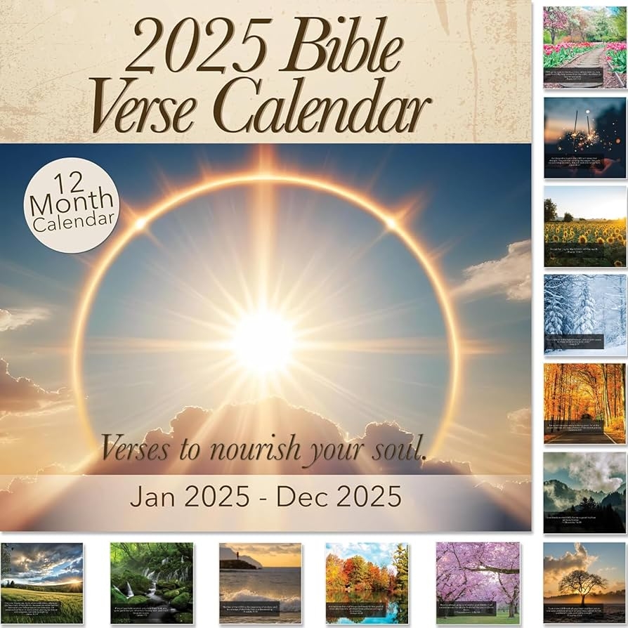 Free Printable Calendar 2025 With Verses