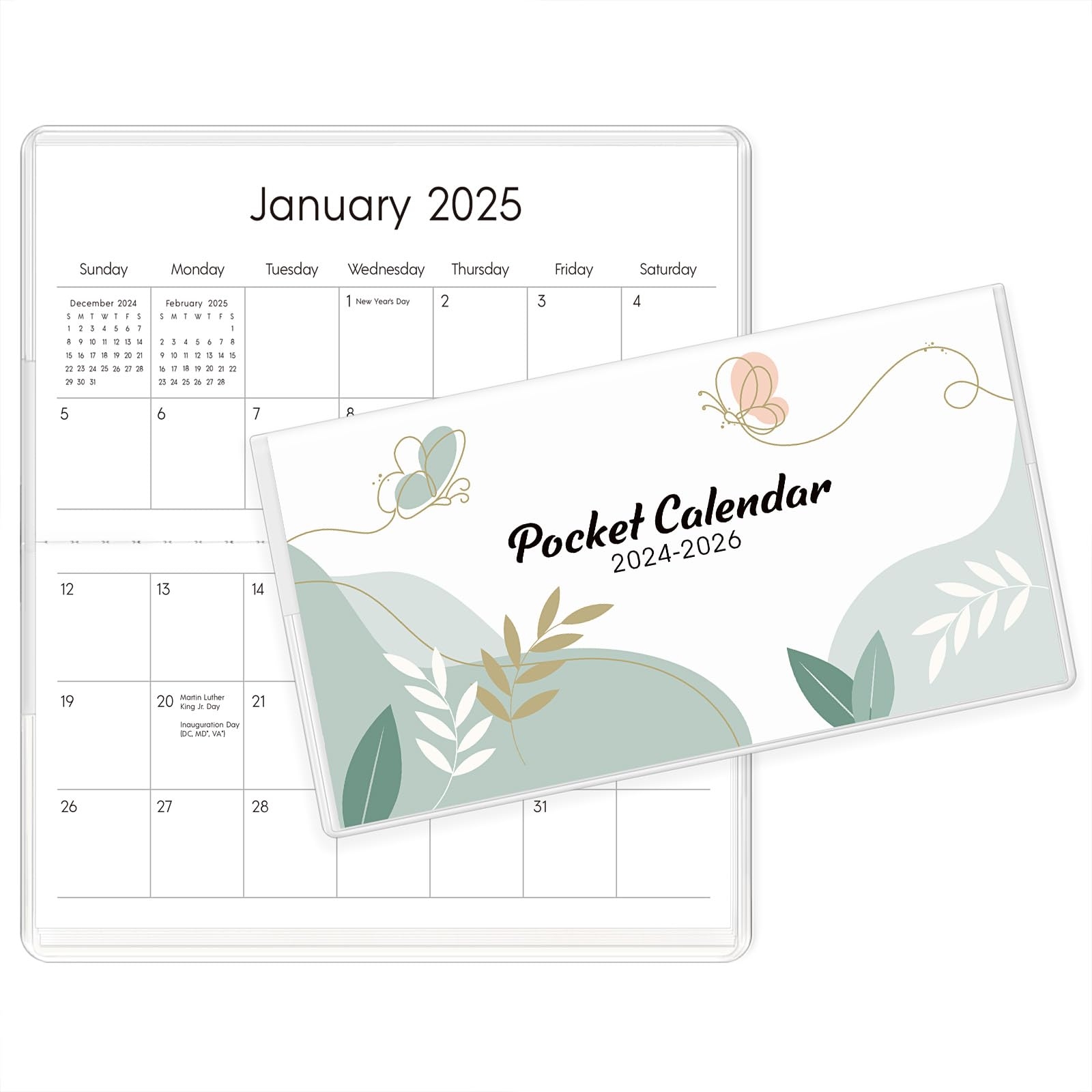 Amazon SKYDUE Pocket Calendar 2025 2026 For Purse 6 5