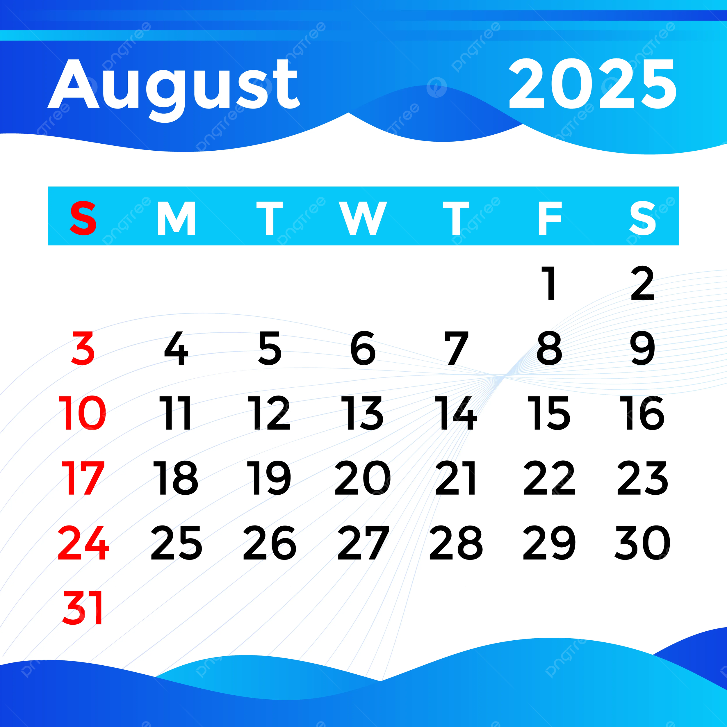 August Calendar Themes 2025