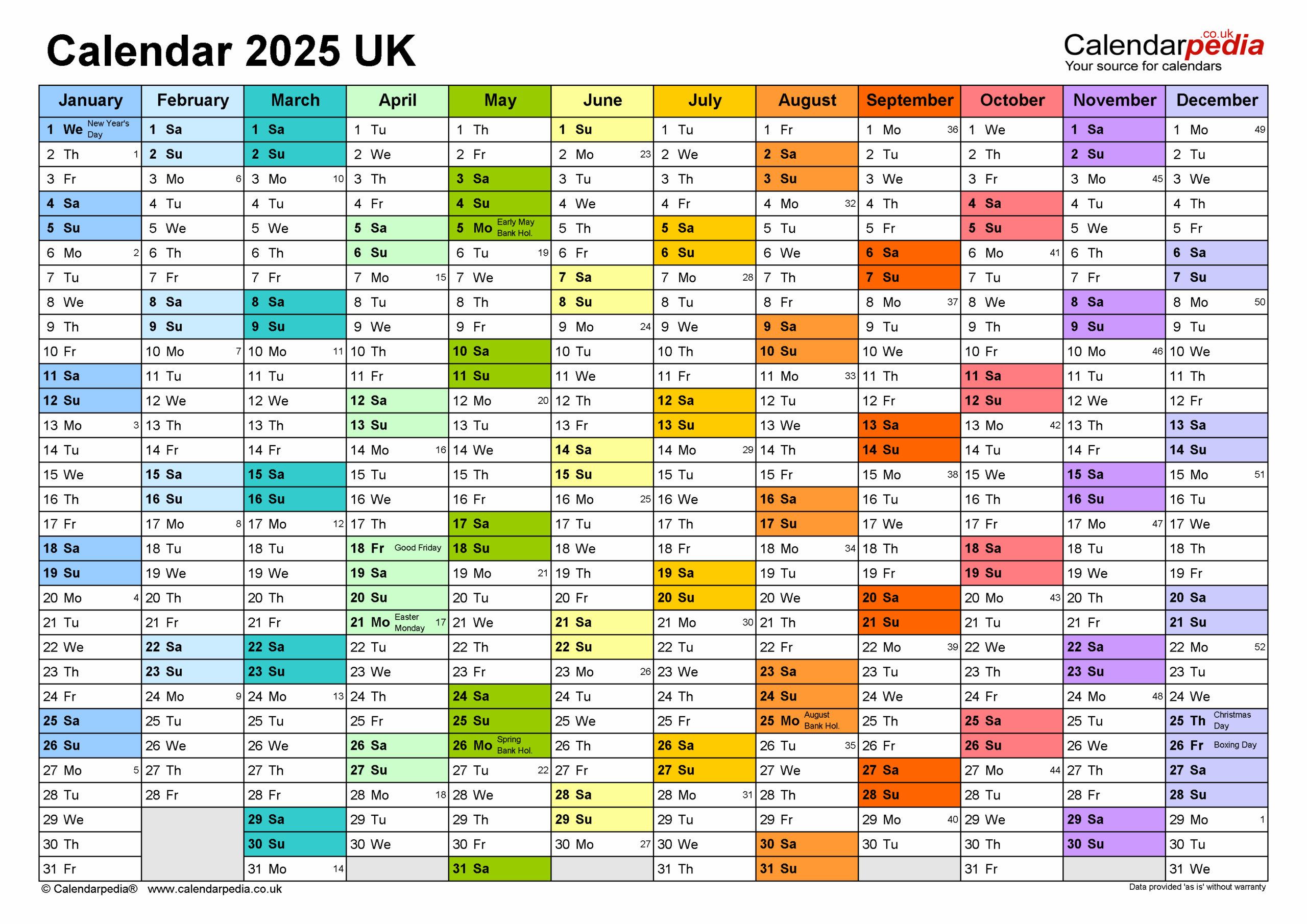Free Printable Calendar And Planner 2025