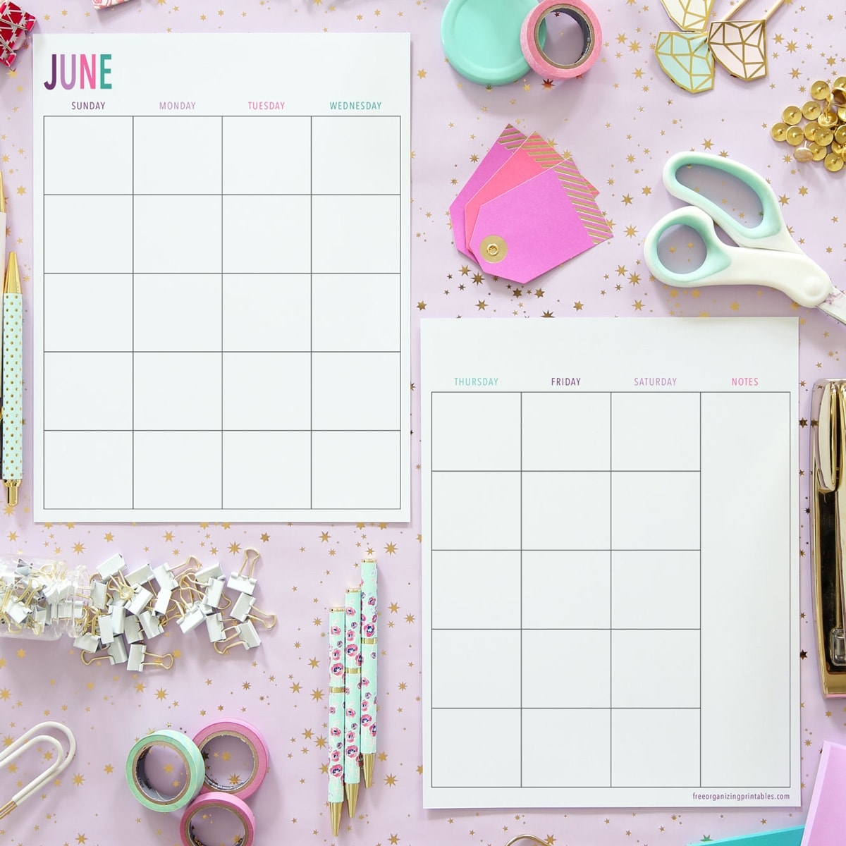 Free Printable 2025 Calendar 2 Months Per Page