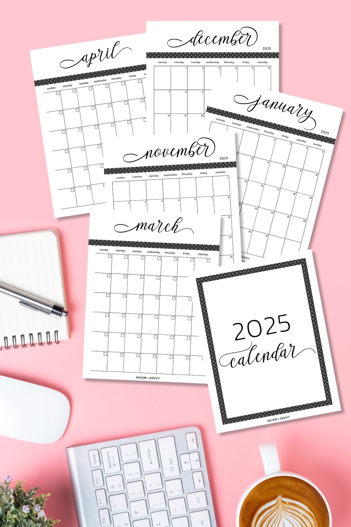 Free Printable 2025 Calendar Monday To Sunday