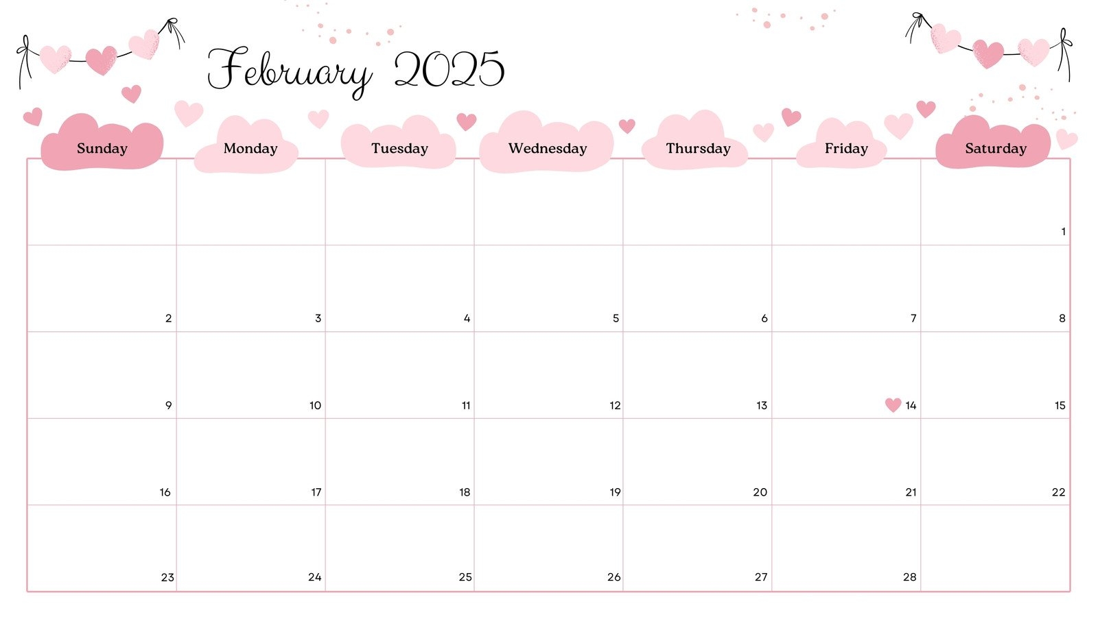 Free Printable And Editable Monthly Calendar 2025