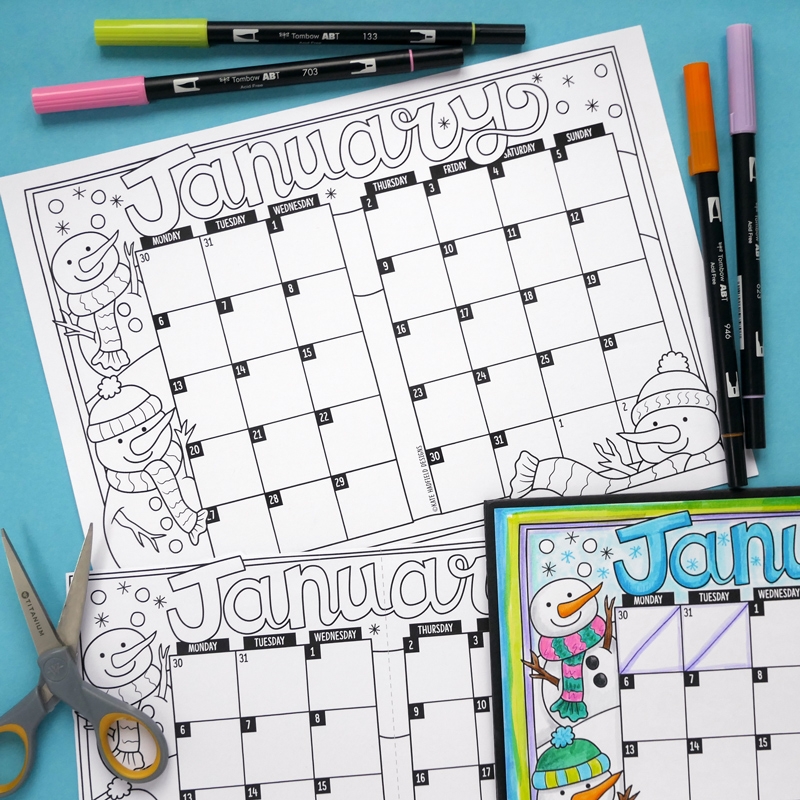 Free Printable Bullet Journal 2025 Calendar