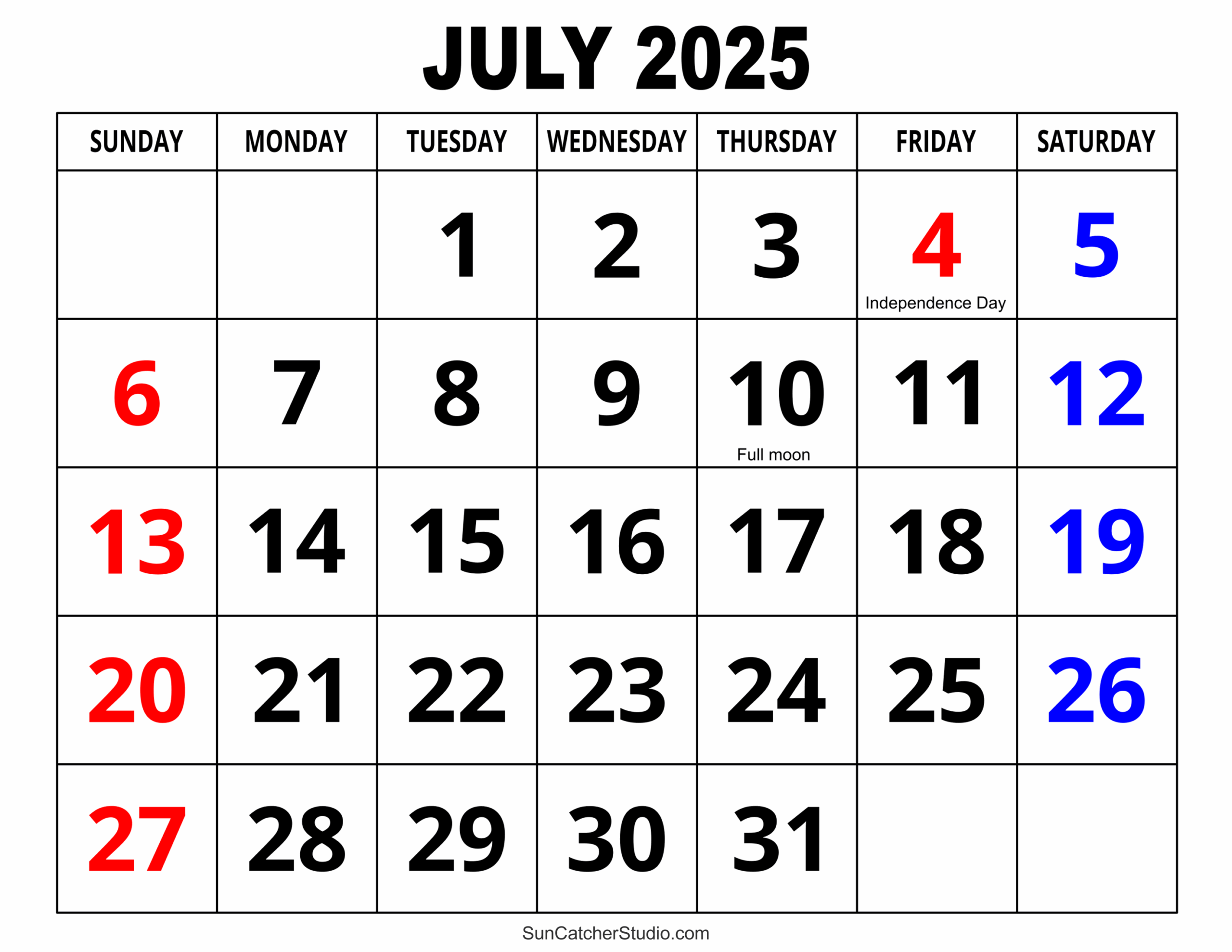 Free Printable Calendar 2025 July And August