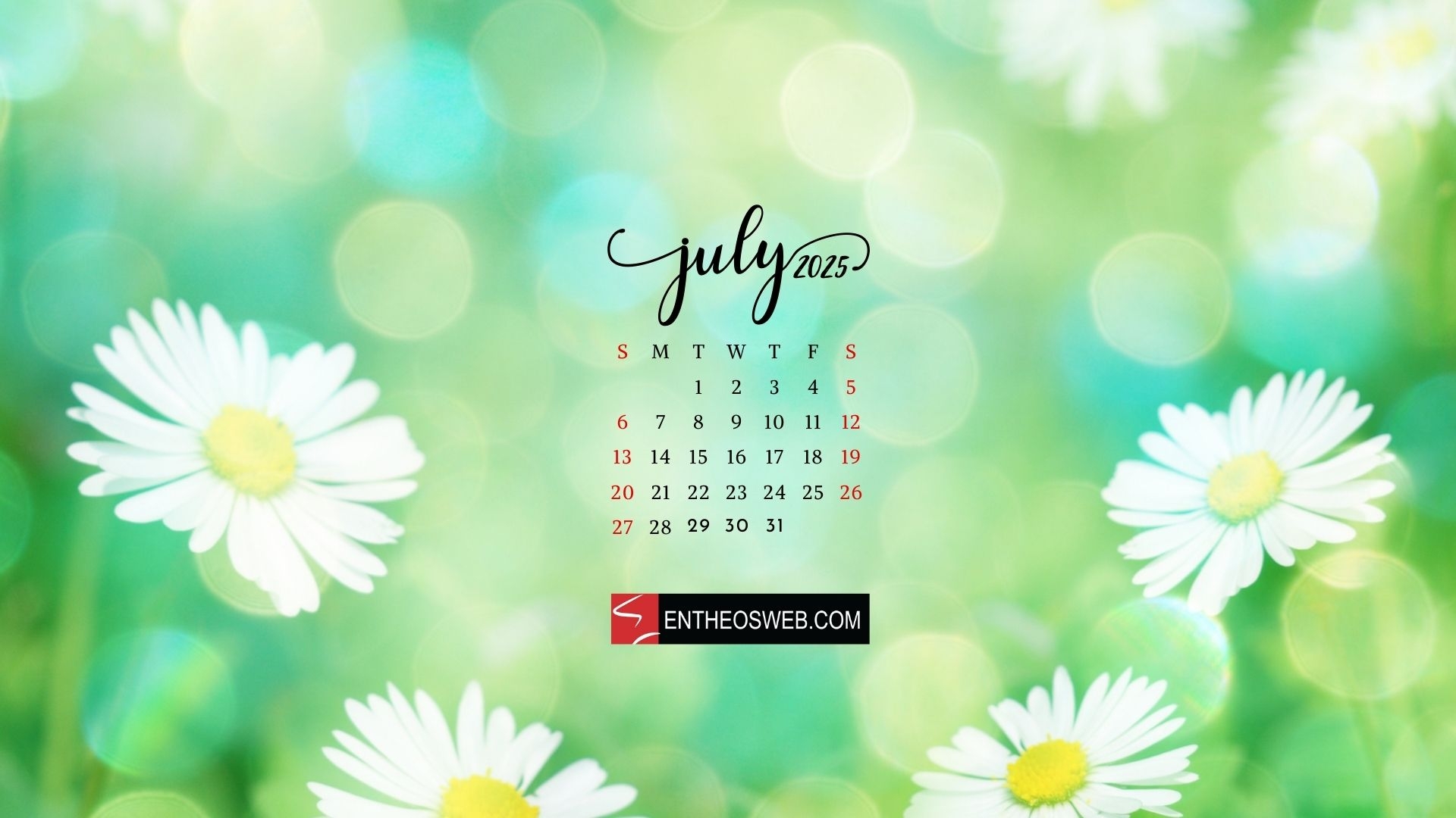 July Calendar Wallpaper 2025