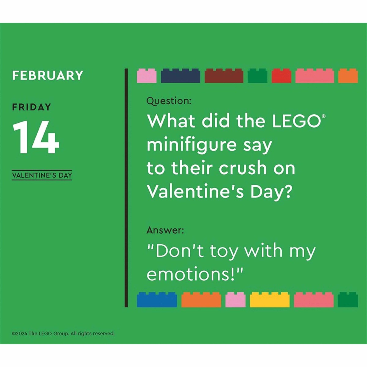 Lego Desk Calendar 2025