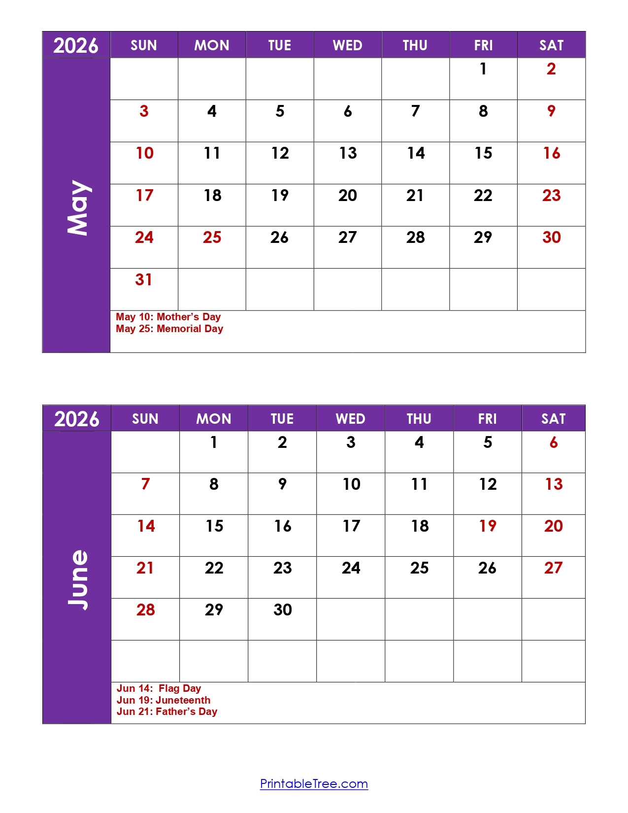 3 Month Calendar Printable 2026 April May June