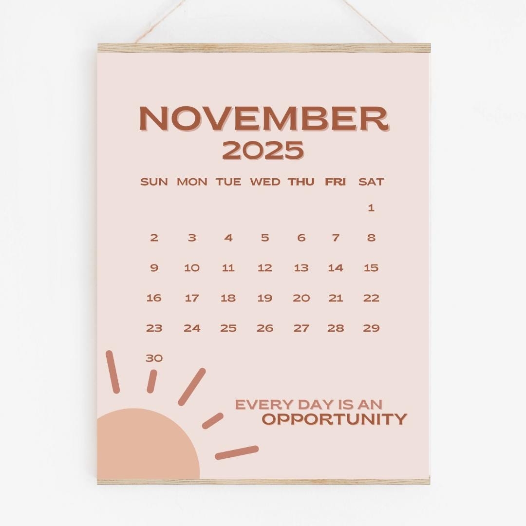 November 2025 Calendar Printable PDF November 2025 Page November 