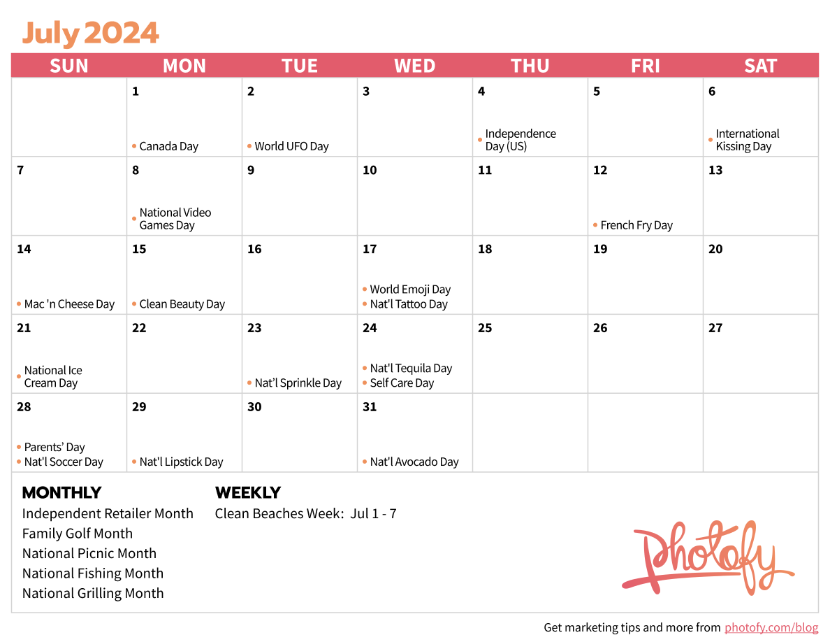 Photofy Social Media Content Calendars Photofy