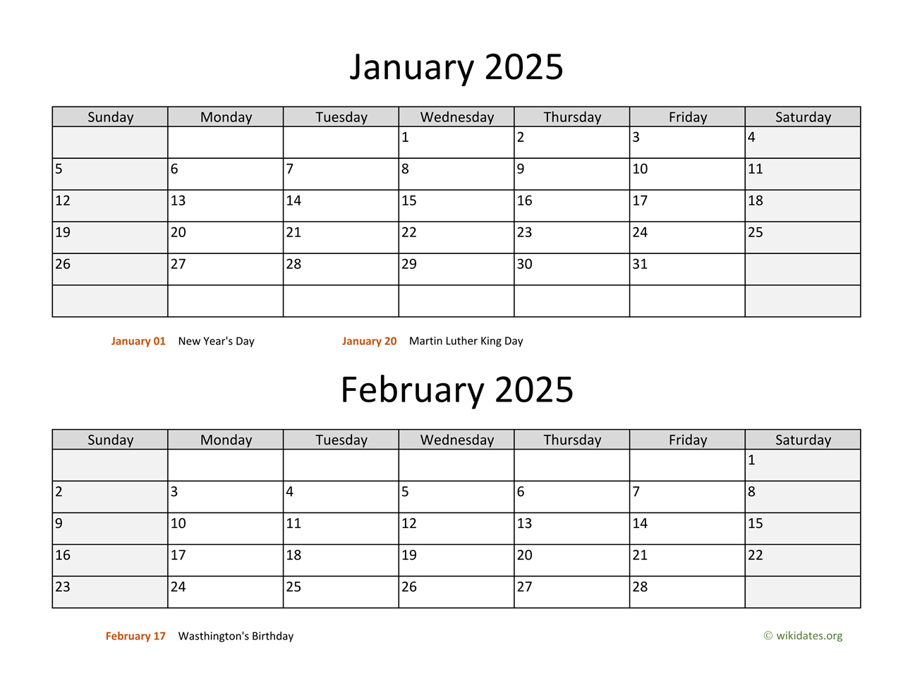 Free Printable Bi Monthly Calendar 2025