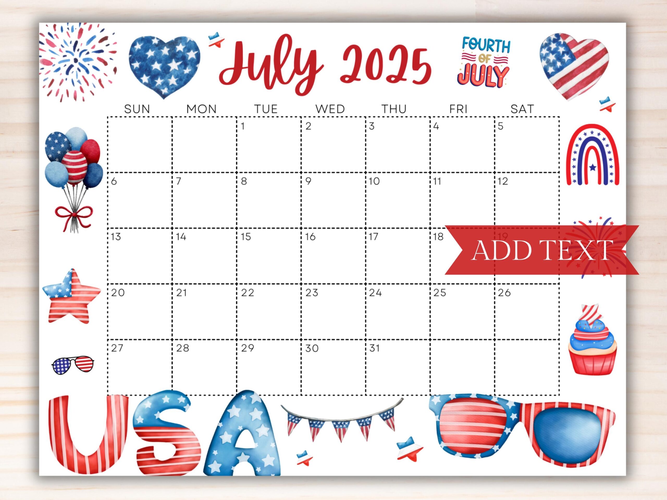 July 2025 Calendar Usa