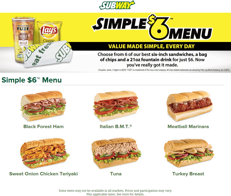 Subway April 2025 Coupons And Promo Codes 