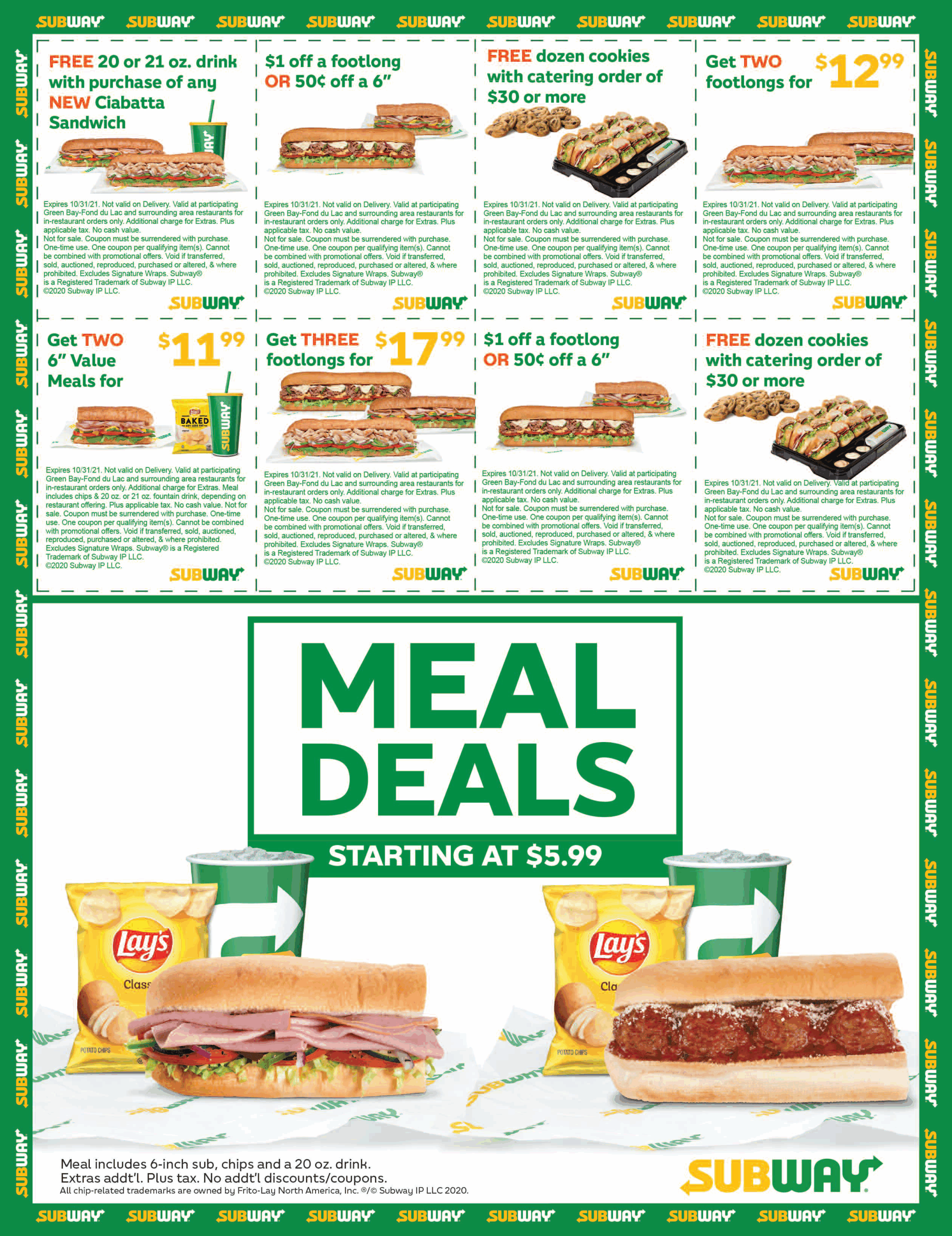 Subway Coupons From Money Saver Worksheets Library